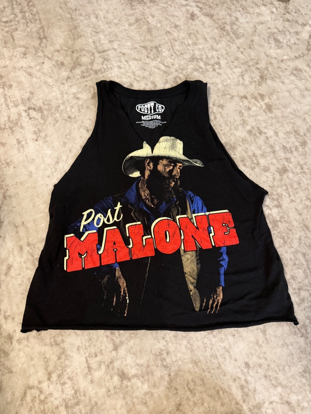 Post Malone Hand-Cropped Tank Top